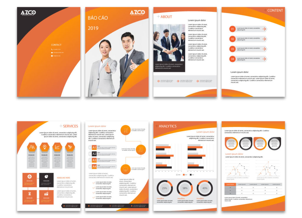 Dịch vụ thiết kế báo cáo thường niên | AZCO Branding