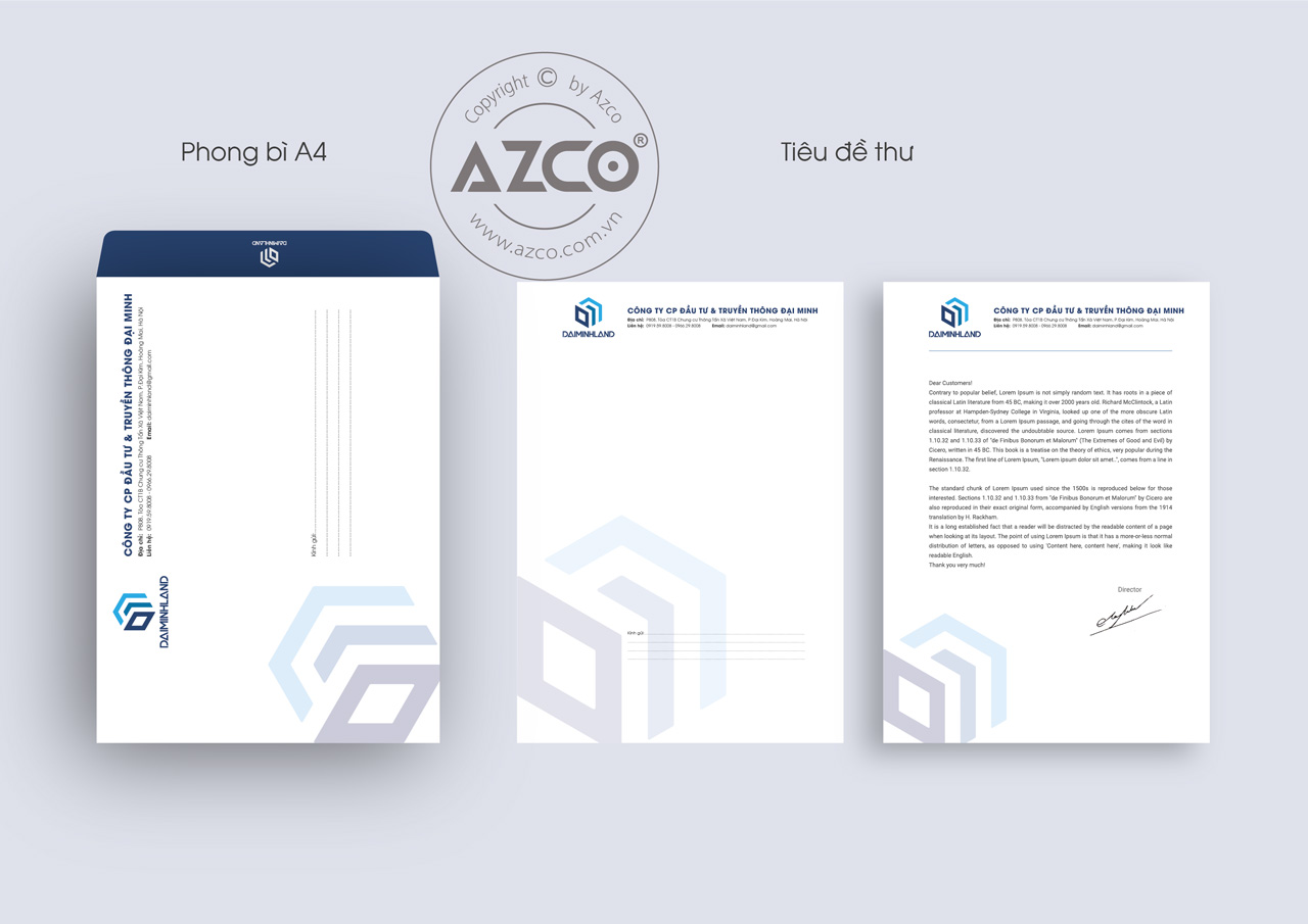 Hồ sơ nhận diện thương hiệu DAI MINH LAND | AZCO Branding