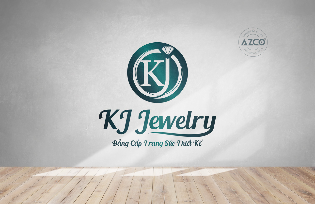 Thiết Kế Logo Thương Hiệu KJ JEWEKRY Tại AZCO