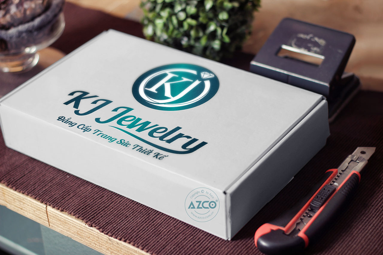 Thiết Kế Logo Thương Hiệu KJ JEWEKRY Tại AZCO