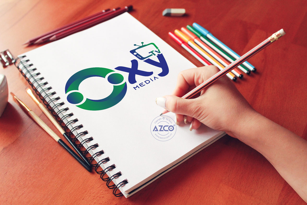 Thiết Kế Logo Thương Hiệu OXY MEDIA TV Tại AZCO